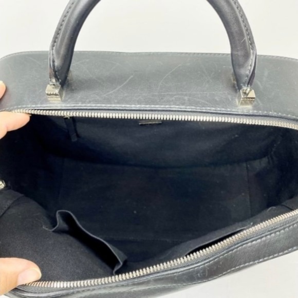 The Row Top Handle Smooth Leather Briefcase Bag - Picture 8 of 10